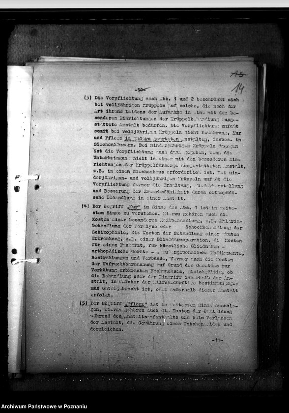 Obraz 19 z jednostki "Protokoły z konferencji, zarządzenia i korespondencja w sprawie opieki społecznej"