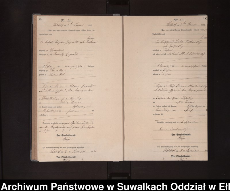 image.from.unit.number "Sterbe-Neben-Register des Königlich Preussischen Standes-Amtes Orlen Kreis Loetzen"