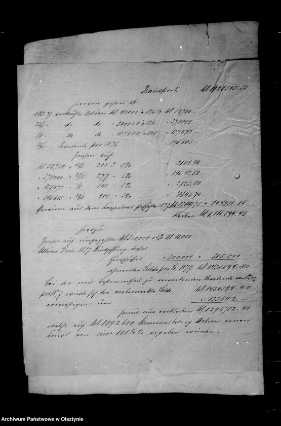 image.from.unit.number "/Akten betr. Geldgeschäfte der Lehndorff mit der Preuss. Hypotheken- Aktien- Bank, Berlin/"
