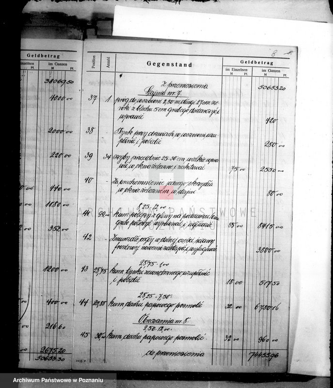 Obraz 12 z jednostki "Sprawy budowlane majątku Kunowo powiat inowrocławski"