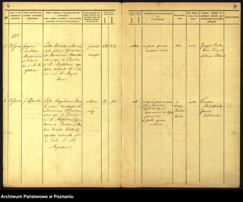 Obraz 6 z jednostki "Księga małżeństw"