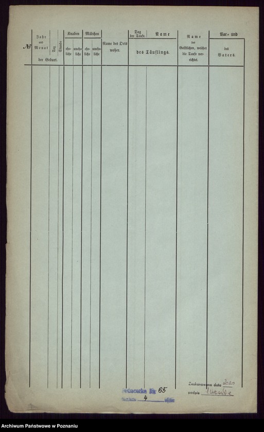 Obraz 5 z jednostki "Taufregister"