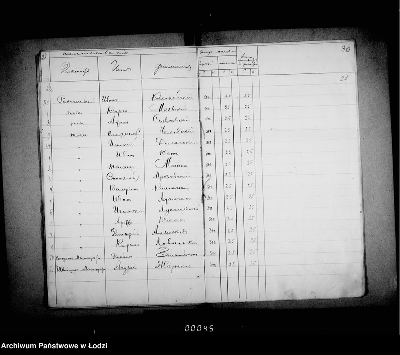 Obraz 20 z jednostki "Trebovatel´nych vedomostej soderžanija činovnikov i služiteli Lodzinskogo Gorodovago Magistrata"