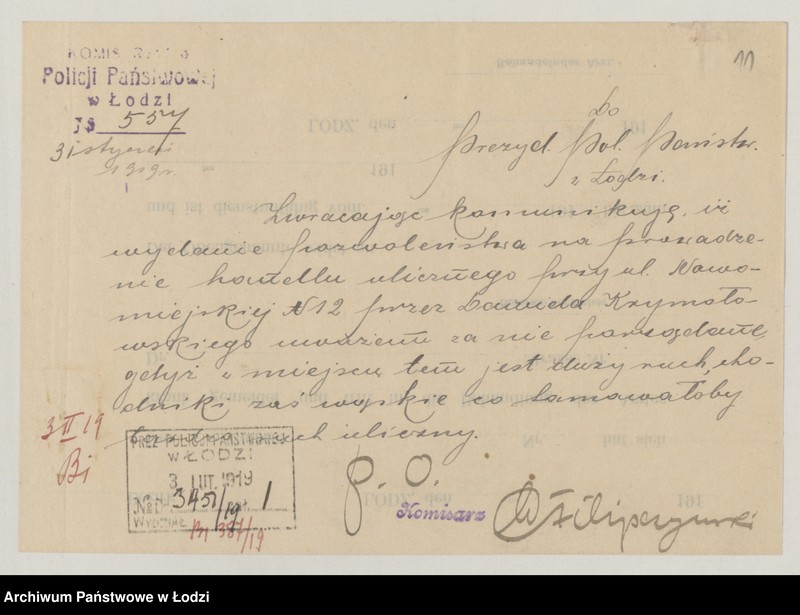 Obraz 13 z jednostki "Podania o zezwolenia na handel uliczny… "