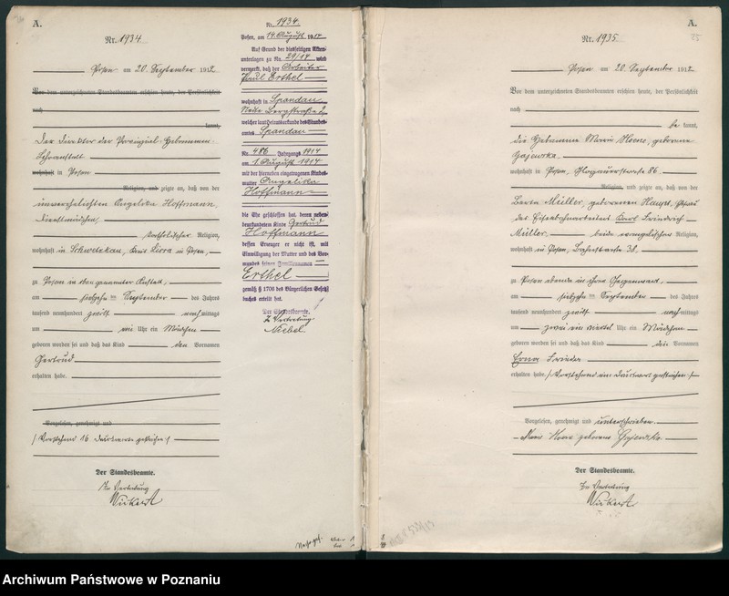 Obraz 15 z jednostki "Księga miejscowa urodzeń tom V -VI [Rejestr główny urodzeń]"