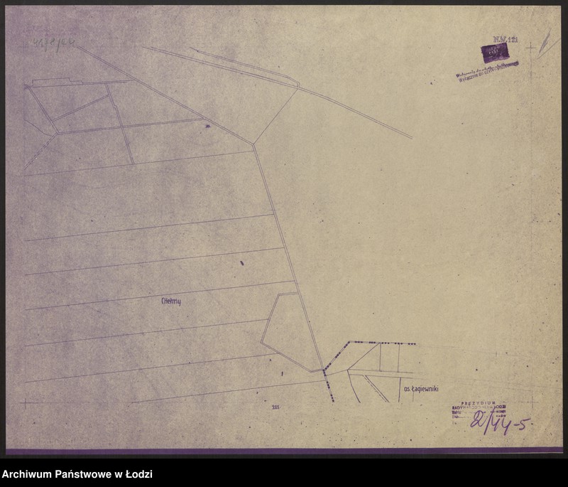 Obraz 6 z jednostki "Plan m. Łodzi 1:2000, odbitka. Sekcja NW121"