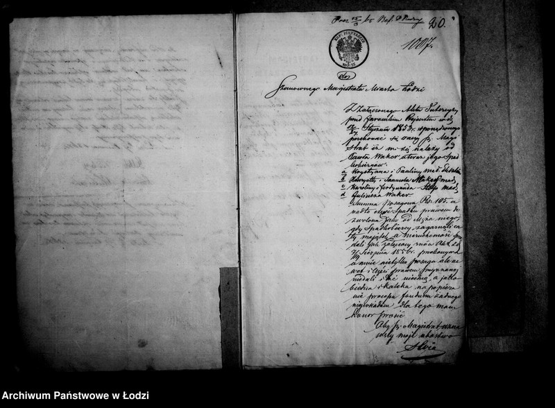 Obraz 19 z jednostki "Akta w przedmiocie attestów ubóstwa"