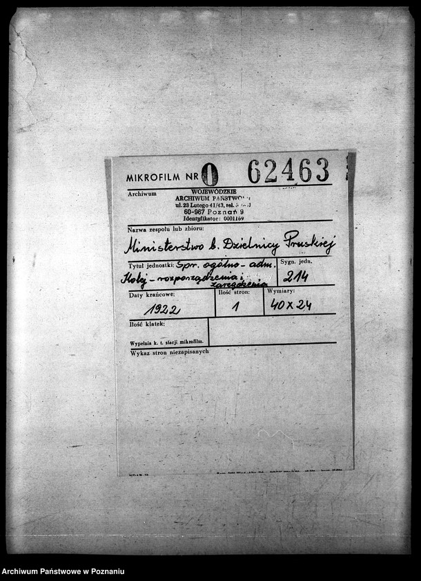 Obraz 1 z jednostki "Sprawy ogólno-administracyjne Kolej - rozporządzenia i zarządzenia"