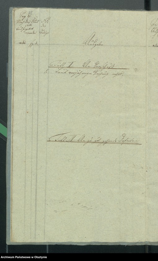 image.from.unit.number "Kirchen Rechnung über Einnahme und Ausgabe bei der ewangelischen deutschen und polnischen Kirche zu Riesenburg"