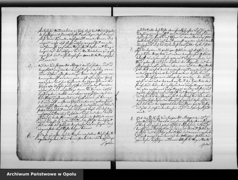 Obraz 12 z jednostki "Acta des Magistrats zu Oppeln von Anstellung der städtischen Baubeamten als des Bauinspectors, Zimmer, Maurermeisters, Aufsehers"