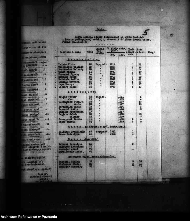 Obraz 9 z jednostki "Odprawy z art. 44 ustawy o wykonaniu reformy rolnej dla byłej służby folwarcznej z przymusowego wykupu części majątku Prusim-Rozbitek powiatu międzychodzkiego"