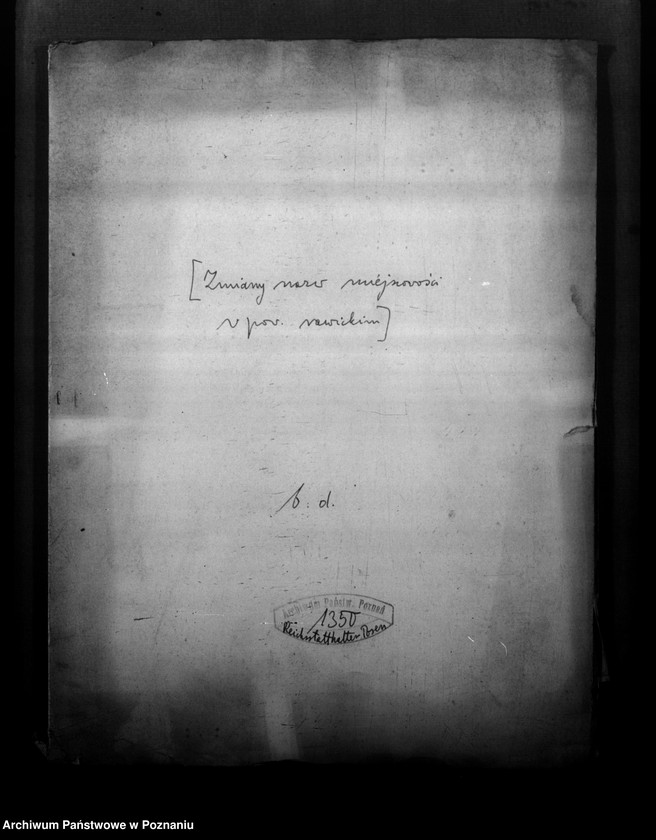 Obraz 4 z jednostki "Zmiany nazw miejscowości w powiecie rawickim"