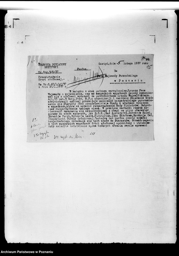 Obraz 19 z jednostki "Różne sprawy organizacyjne"