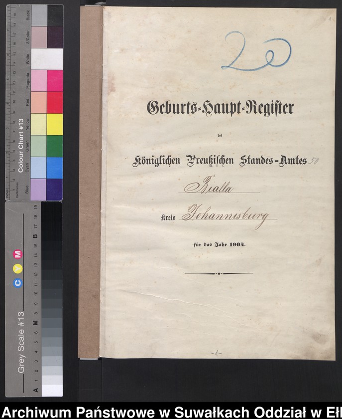 image.from.unit.number "Geburts-Haupt-Register des Königlichen Preussischen Standes-Amtes Bialla Kreis Johannisburg"