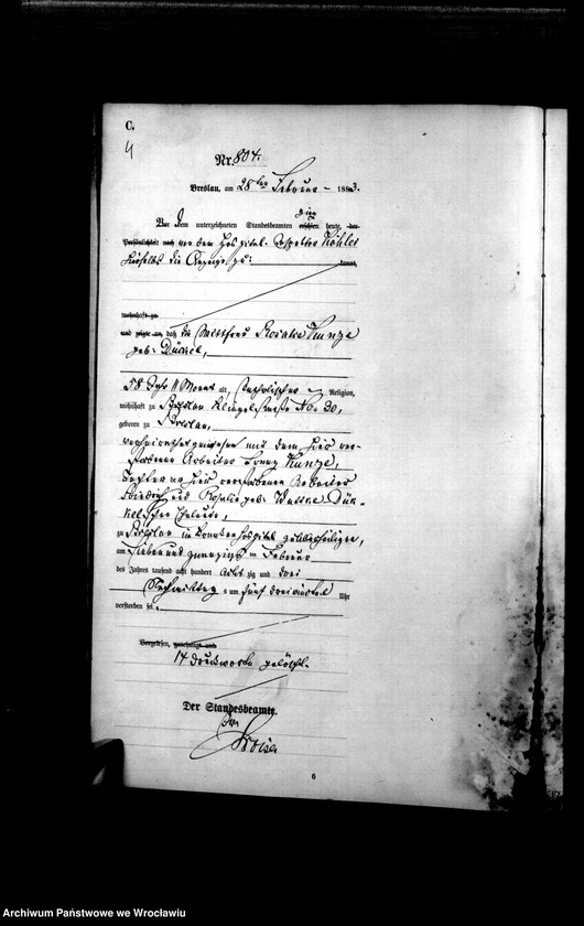 image.from.unit.number "Sterbe-Haupt-Register Breslau I 1883 Band 3"