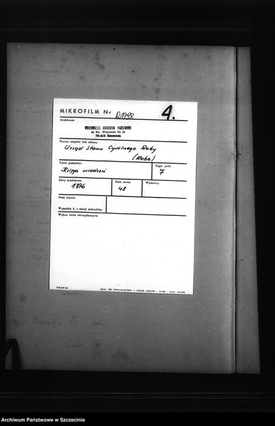Obraz 3 z jednostki "Geburts-Register (Neben-Register)"