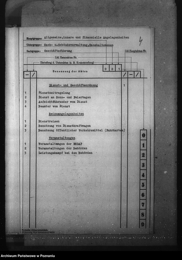 Obraz 8 z jednostki "Aktenplan (Haushalts-, Kassen- und Rechnungswesen)"