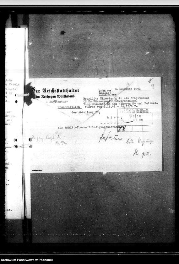 Obraz 13 z jednostki "Einwesung ins Arbeitshaus"