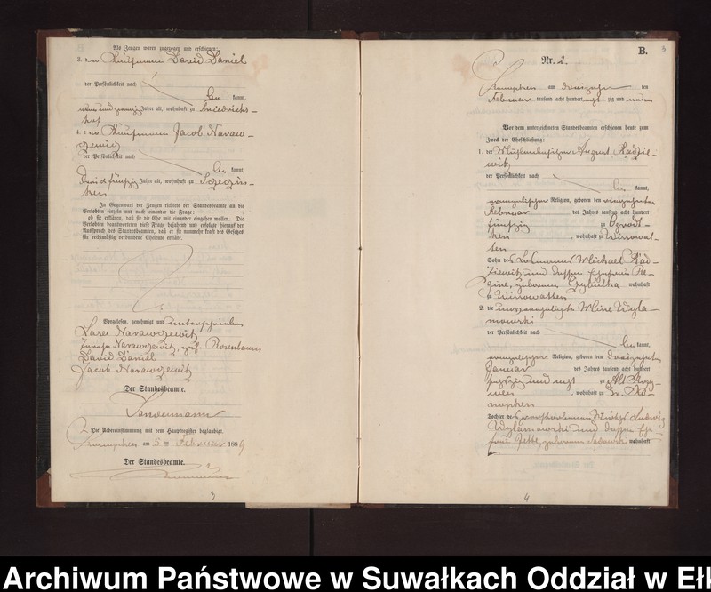 image.from.unit.number "Heiraths-Neben-Register des Preussischen Standes-Amtes Gr. Konopken Kreis Loetzen"
