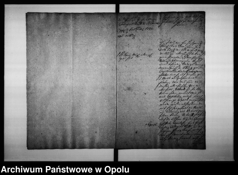Obraz 11 z jednostki "Acta adhibenda zu denen Rathhäuslichen Actis von Stadt Schulden wegen dem von der Königl: p Cammer zu Breslau aus der Haupt-Armen-Hauss-Casse erhaltenen Darlehn von 5000 rthl. gegen 5 pro Cent Interesse wovon ein gleichmässiges Capital, so bisher zu 6 pro cent verinteressiret werden müssen abgestossen werden soll: Vid: Acta von Bezahlung der Stadt-Schulden: item: Acta wegen Befriedigung der Charlotte Jeltschin"