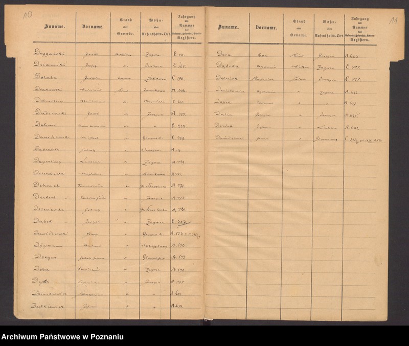 Obraz 11 z jednostki "Rejestr urodzeń, małżeństw, zgonów"