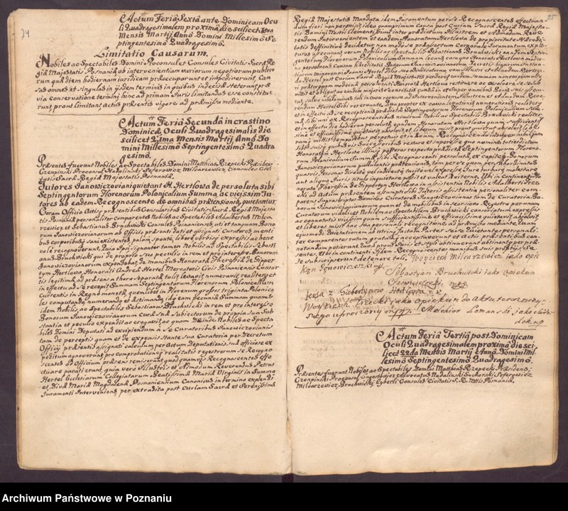 Obraz 17 z jednostki "Liber actorum officii consularis civitatis Posnaniae."