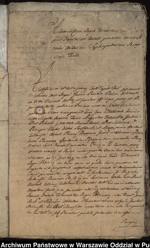 image.from.unit.number "Ekstrakty z ks. gr. i ziem. warszawskich oraz sumariusze dokumentów przedstawianych przez strony jako materiał dowodowy w sprawach z lat 1755-1767 między opatem Walentym Michałem Żółtowskim i konwentem a Jakubem i Anną Stokowskimi o rozgraniczenie dóbr opackich Grabie i Grabia Wólka i dóbr Stokowskich Osieczek i Przekory oraz o wzajemne szkody"