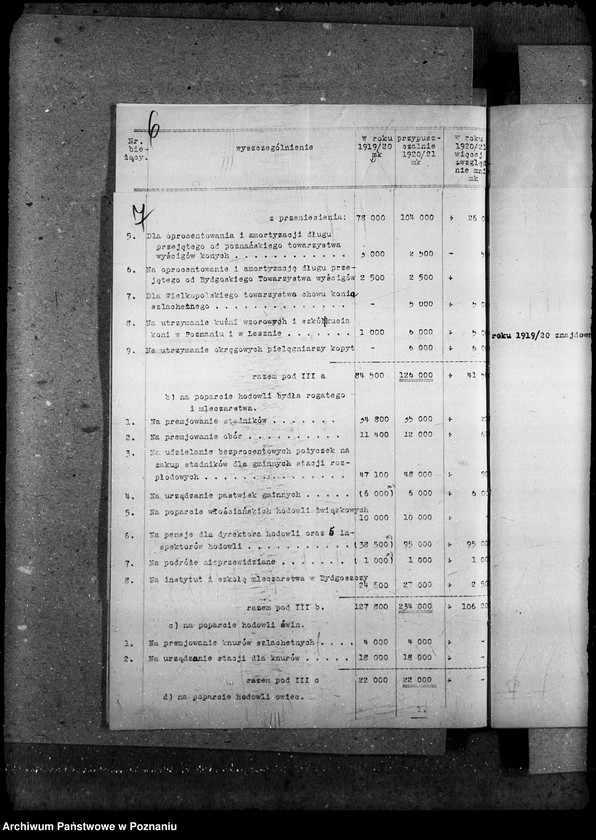 Obraz 11 z jednostki "Budżet Wielkopolskiej Izby Rolniczej na rok 1921"