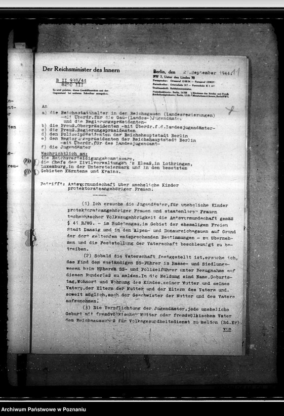 Obraz 15 z jednostki "Amtsvormundschaft über uneheliche Kinder. Jugendverwahrlager für Polen. Polnische uneheliche Kinder."