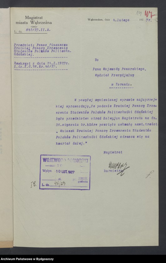 image.from.unit.number "[Subwencja dla Bratniej Pomocy Zrzeszenia Studentów Politechniki Gdańskiej]"