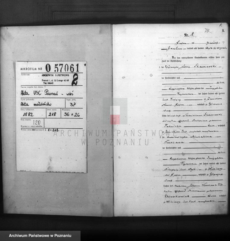 Obraz 2 z jednostki "Księga małżeństw"