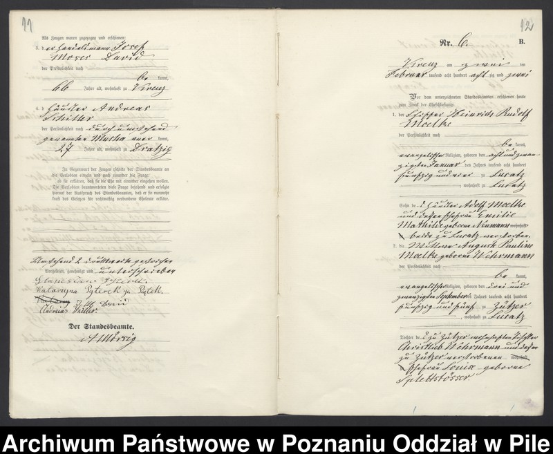Obraz 9 z jednostki "Księga małżeństw"