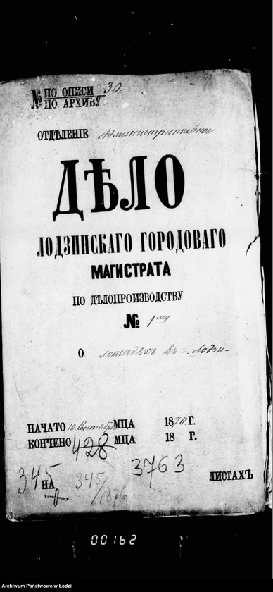 Obraz 5 z jednostki "O lošadjach v gor. Lodzi"