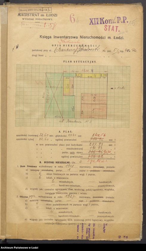 image.from.unit.number "Księga inwentarzowa nieruchomości m. Łodzi ul. Bankowa"