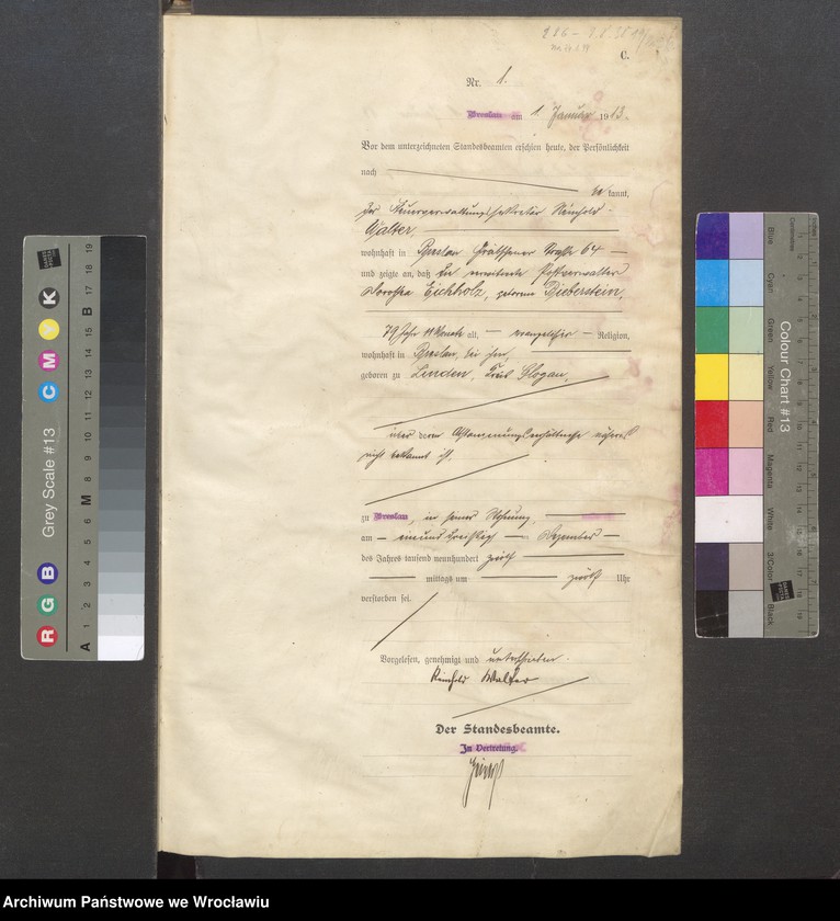 image.from.unit.number "Sterbe-Haupt-Register Breslau IV 1913 Band 1"