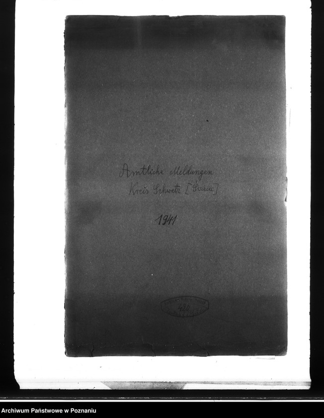 Obraz 4 z jednostki "Amtliche Meldungen Kreis Schwetz (Świecie)"