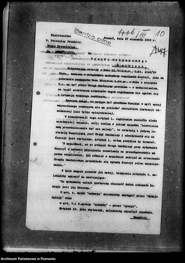 Obraz 14 z jednostki "Główny Urząd Ziemski w Warszawie Akta Biura Prezydialnego"