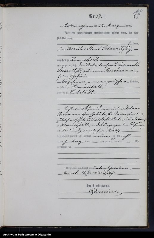 image.from.unit.number "Sterbe-Haupt-Register Nr 1 - 69"