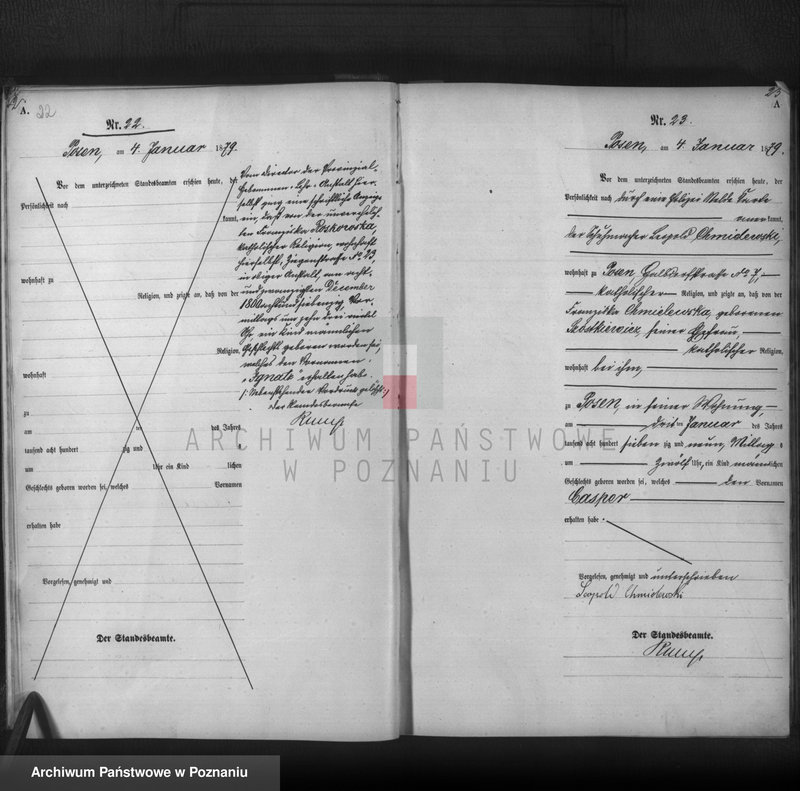 Obraz 14 z jednostki "Księga urodzeń t. I"