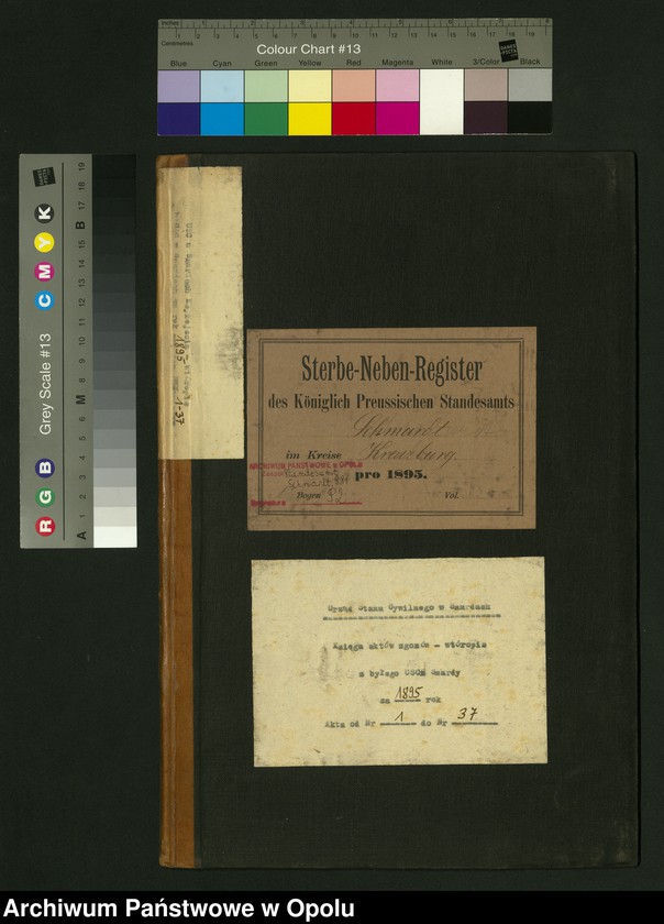 image.from.unit.number "Sterbe-Neben-Register Standesamts Schmardt pro 1895"