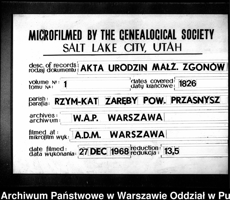 image.from.unit.number "Akta urodzeń, małżeństw i zgonów"