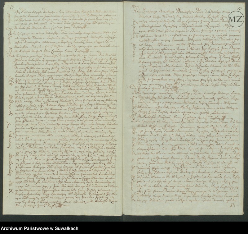 image.from.unit.number "Akta małżeństwa gminy puńskiey od 1-go maja 1809"