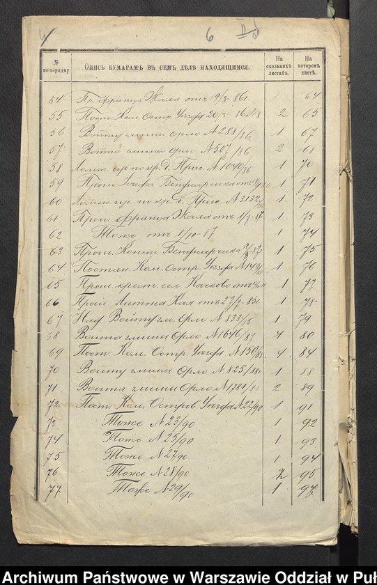image.from.unit.number "O urządzaniu chłopów byłej rządowej własności Kaczkowo, wchodzących w skład byłej ekonomi Brok, gm.Orło"