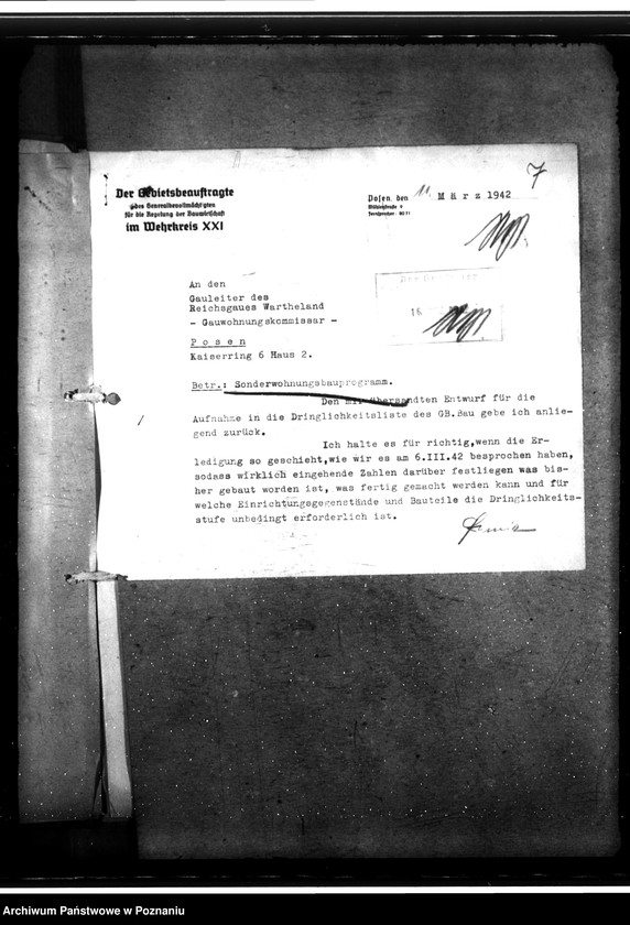 Obraz 11 z jednostki "Wohnungsbau. Allgemeiner Sonderprogramm"