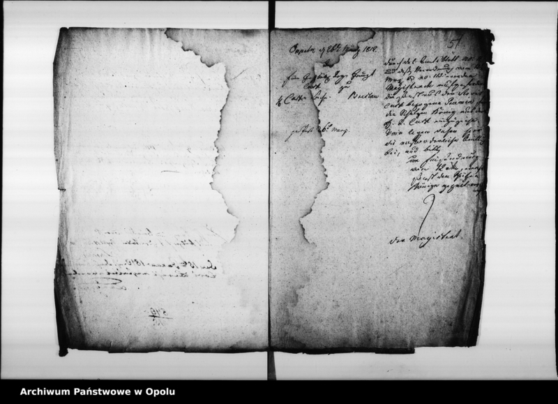 Obraz 8 z jednostki "Acta von der Schützen Gilde zu Oppeln... Deren Uniformirung und Prämien-Zalung für den Schützen König betreffend Vol. No. 6 de anno 1802"