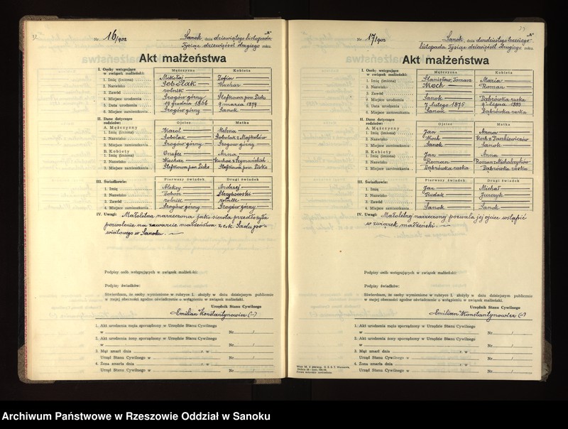 image.from.unit.number "Księga małżeństw"