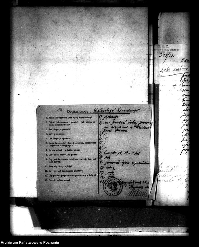 Obraz 19 z jednostki "Osada nr 16 w Kolnie powiatu międzychodzkiego Walenty Konieczny /osada parcelacyjna"