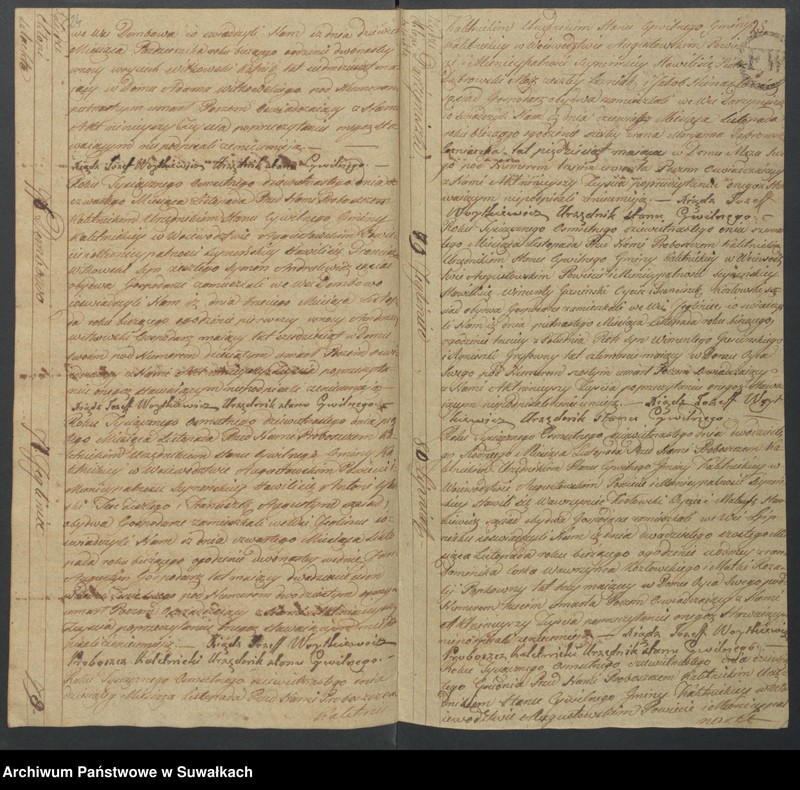 Obraz 15 z jednostki "Akta Zeszłych Gminy Kaletnickiey, od 1-go Stycznia Roku 1819 r. do ostatniego dnia Grudnia tegoż Roku"