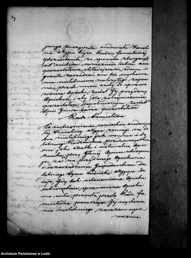 Obraz 7 z jednostki "Akta tyczące się ustanowienia opieki nad nieletnimi po zmarłym Karolu Nyppie"