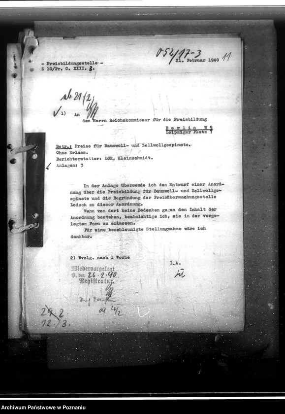 Obraz 15 z jednostki "Baumwell- und Zeollwollgespinnste. Preisbildung"